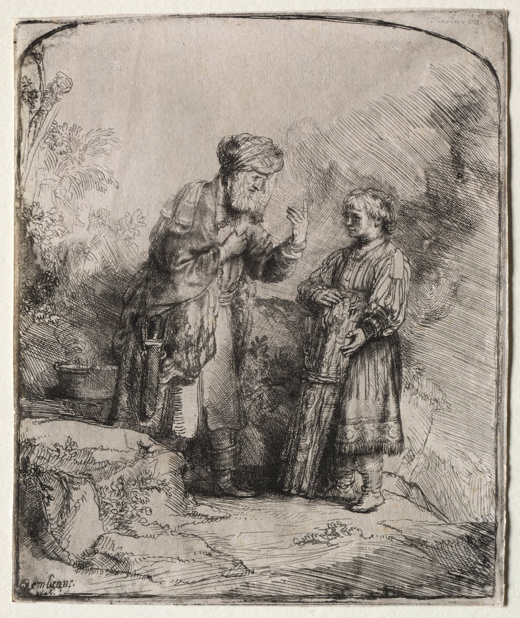 Ábrahám és Izsák alkotó: Rembrandt van Rijn