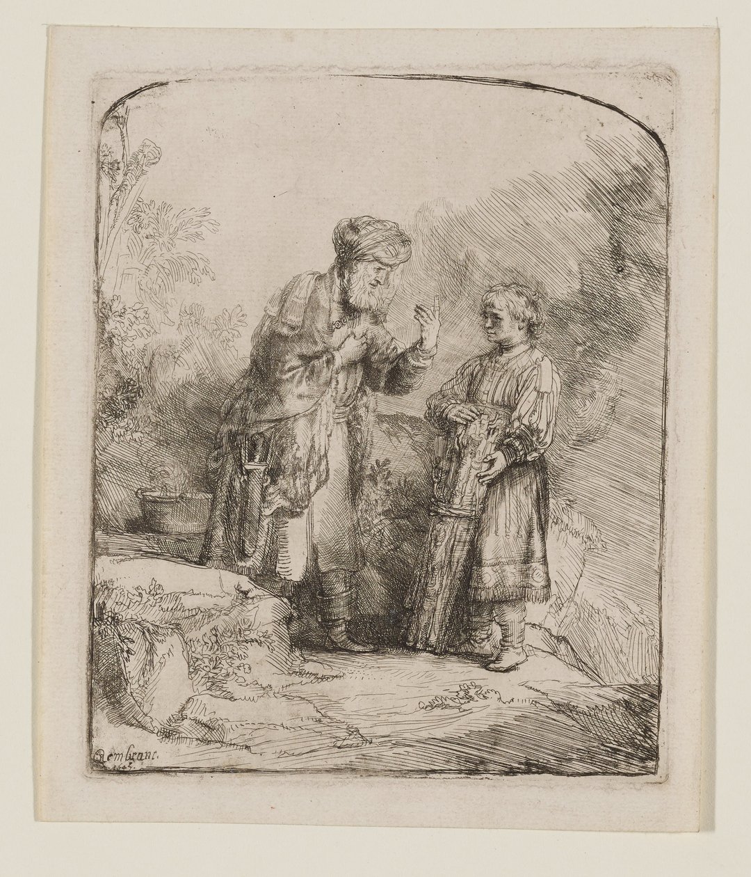 Ábrahám és Izsák alkotó: Rembrandt van Rijn