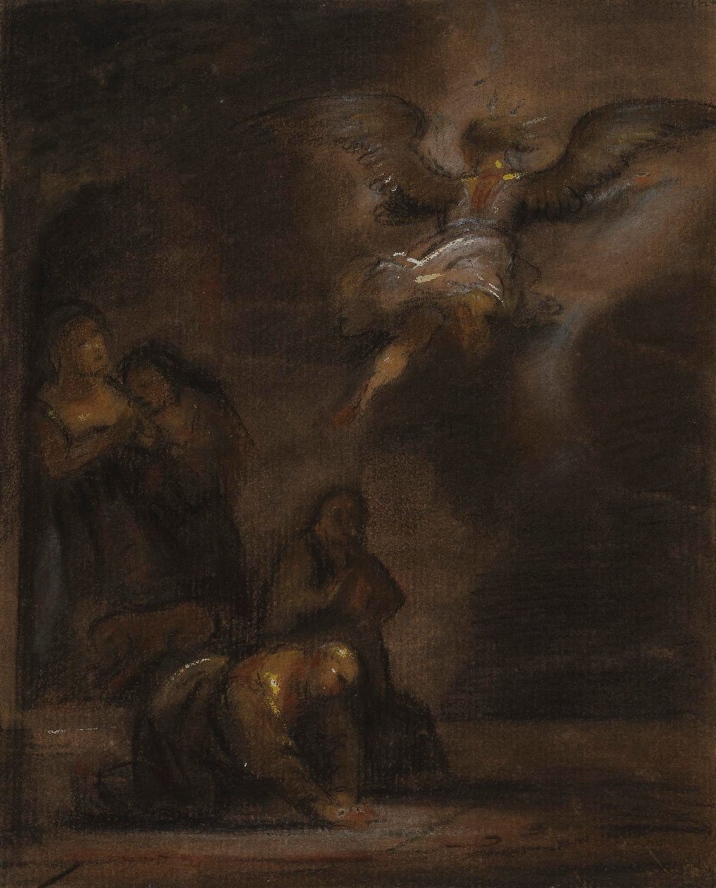 Ábrahám és az angyal alkotó: Rembrandt van Rijn