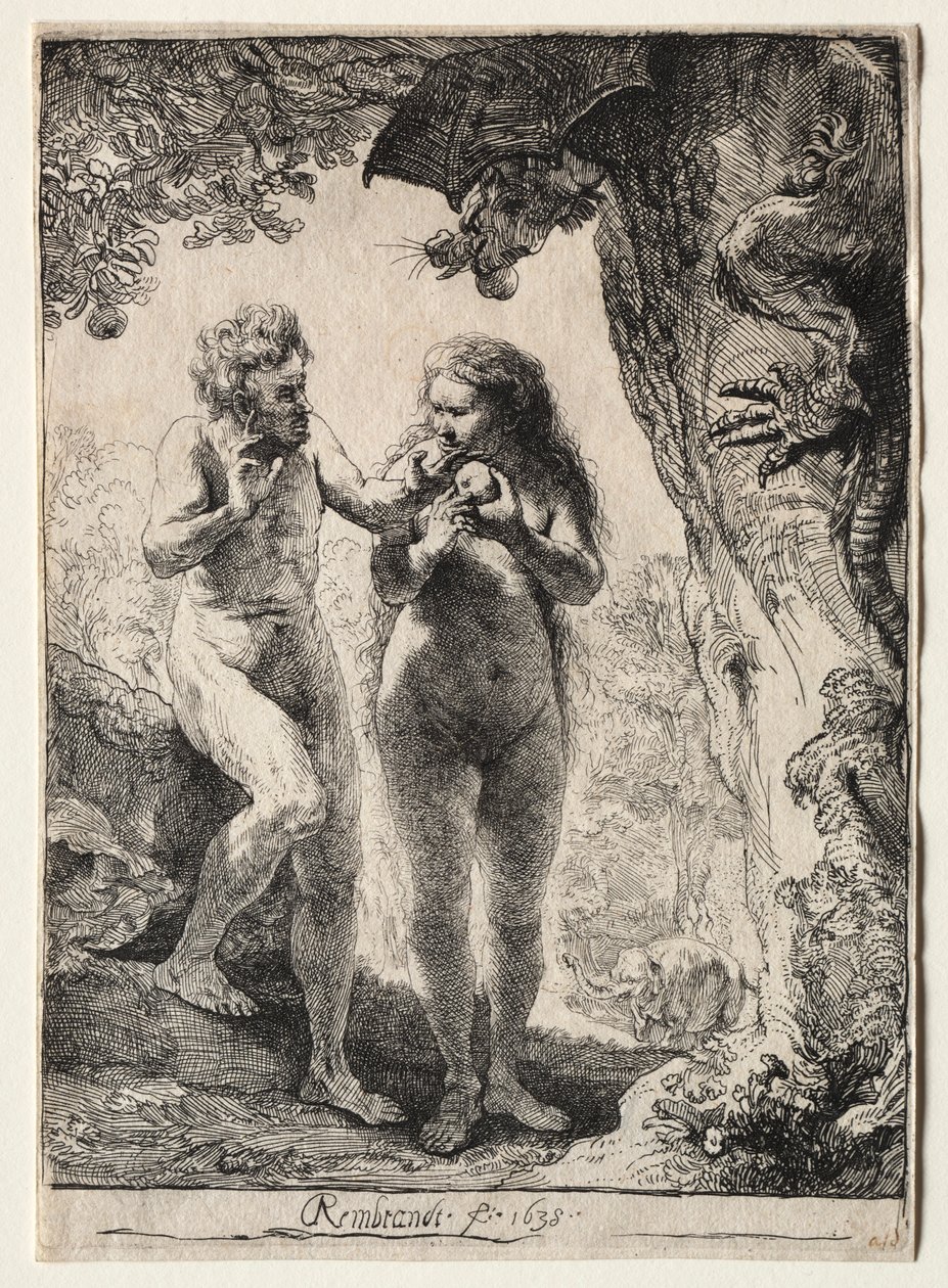 Ádám és Éva, 1638. alkotó: Rembrandt van Rijn
