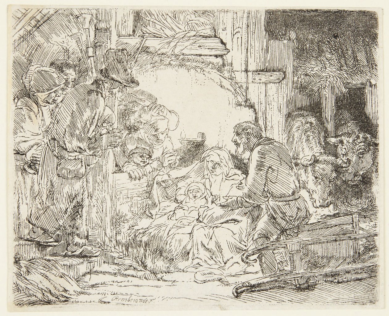 A lámpás pásztorok imádása alkotó: Rembrandt van Rijn
