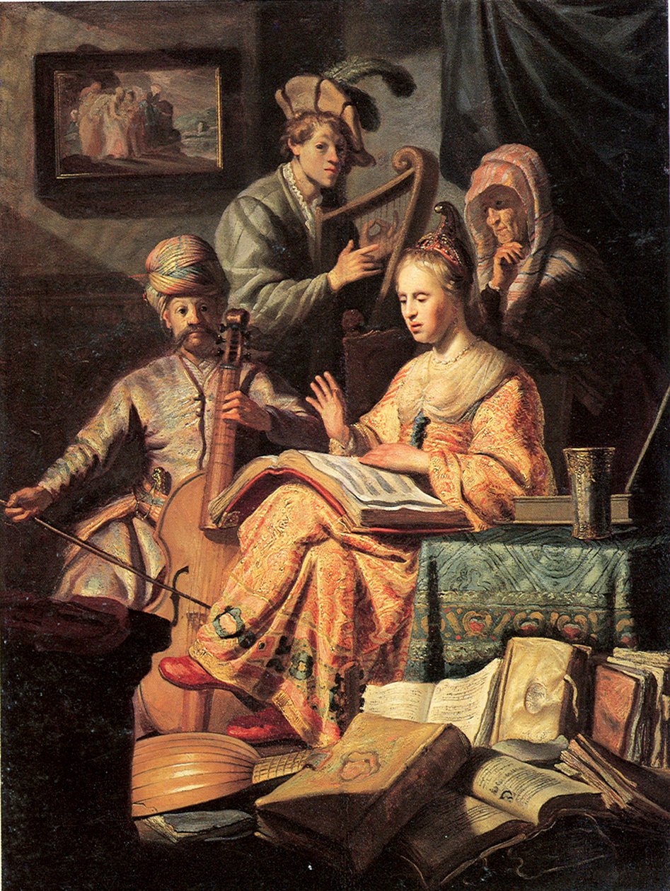 A zene allegóriája, 1626 alkotó: Rembrandt van Rijn