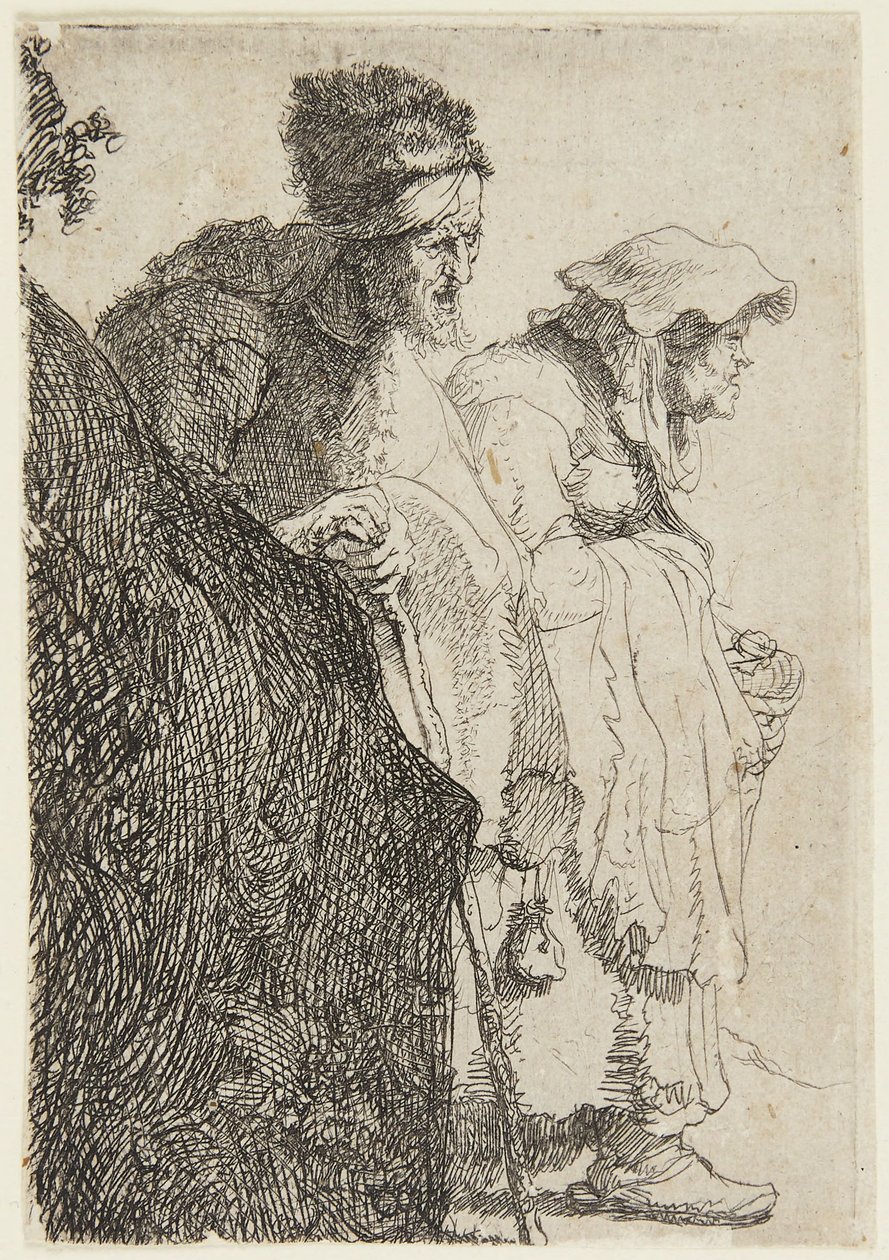 A koldus férfi és a koldus nő alkotó: Rembrandt van Rijn