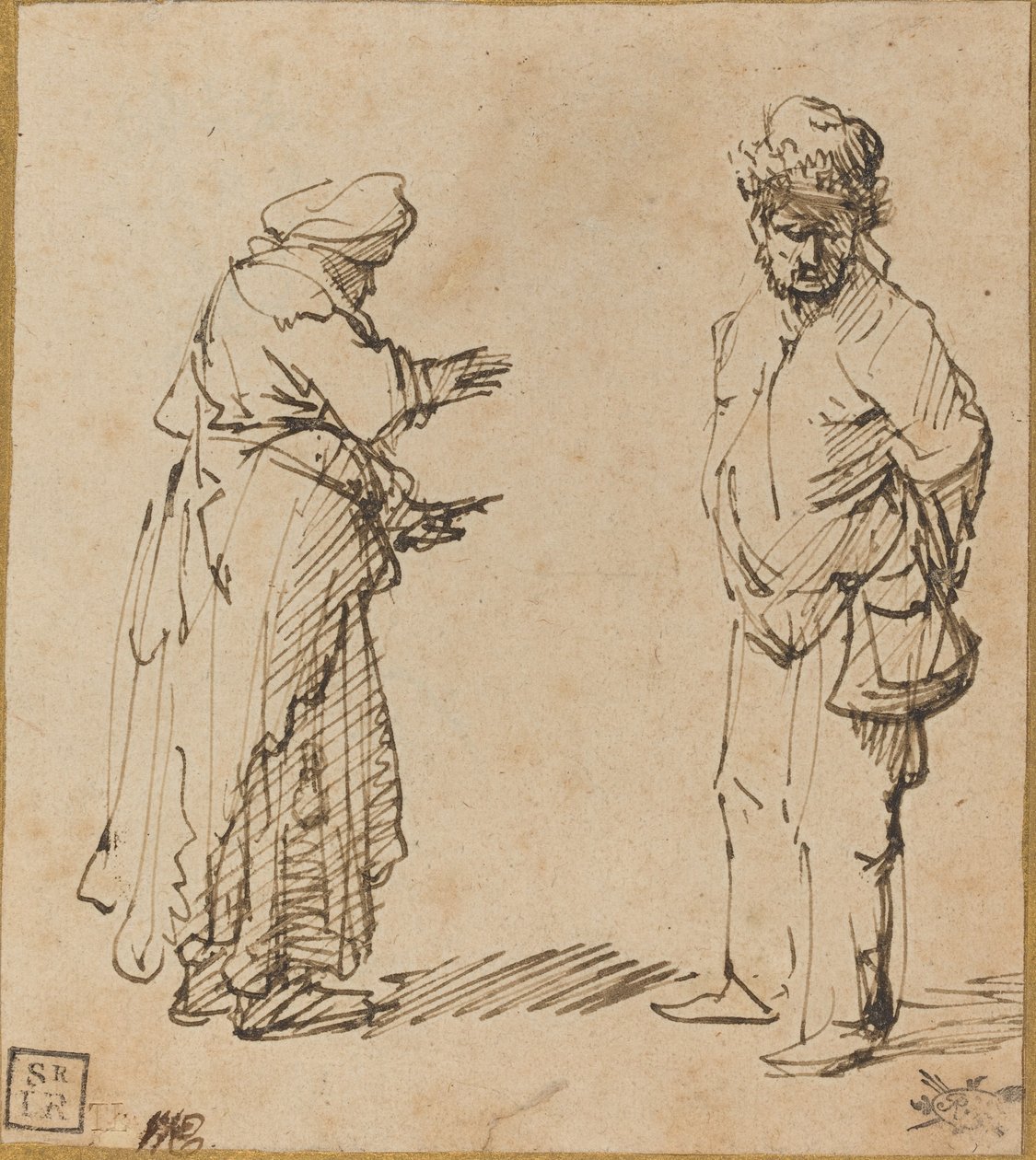 Koldus Férfi és Nő alkotó: Rembrandt van Rijn