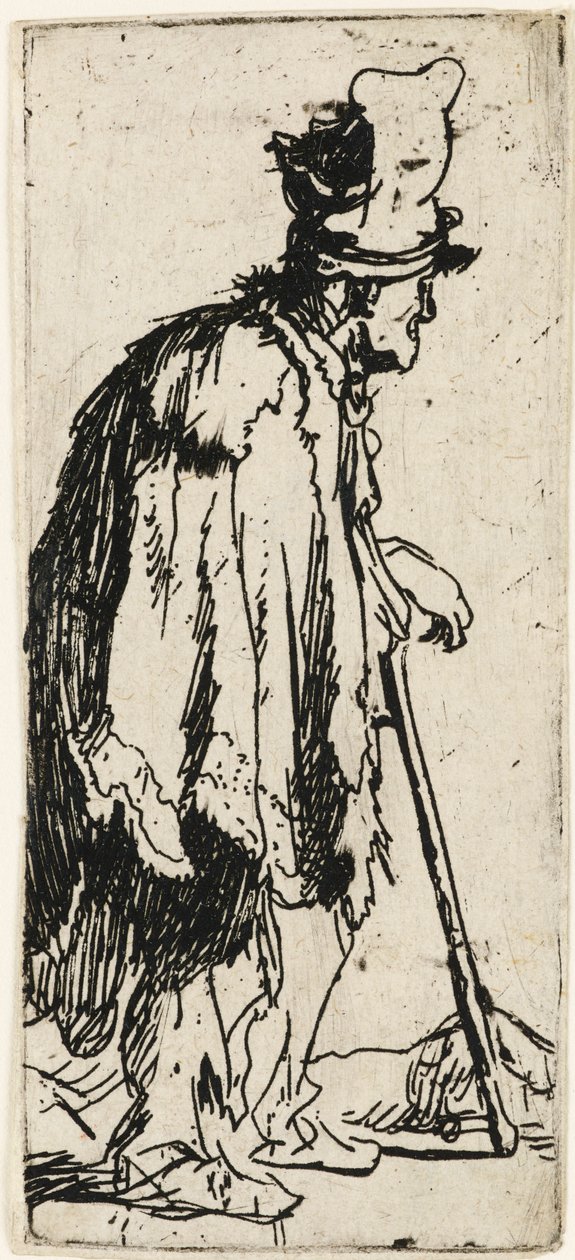 Koldus rokkant kezű, 1629 körül. alkotó: Rembrandt van Rijn