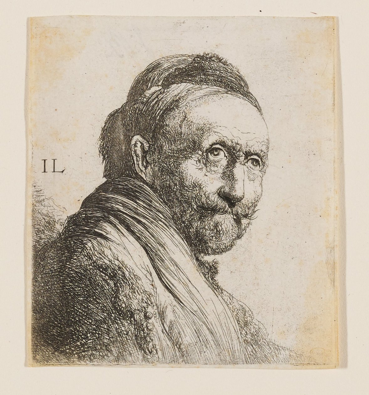 Egy idős férfi mellszobra alkotó: Rembrandt van Rijn