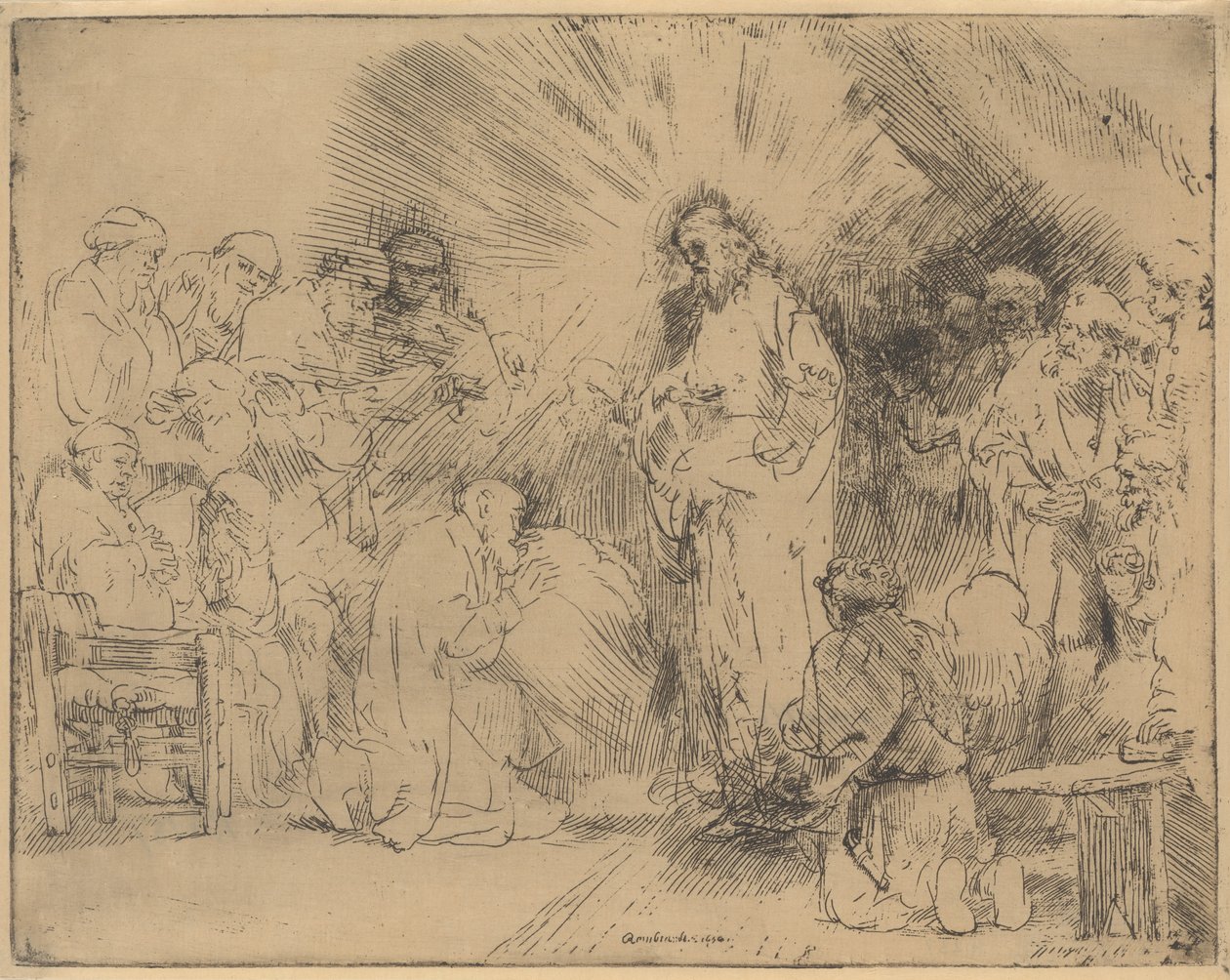 Krisztus megjelenése az apostoloknak, 1656., 1656. alkotó: Rembrandt van Rijn