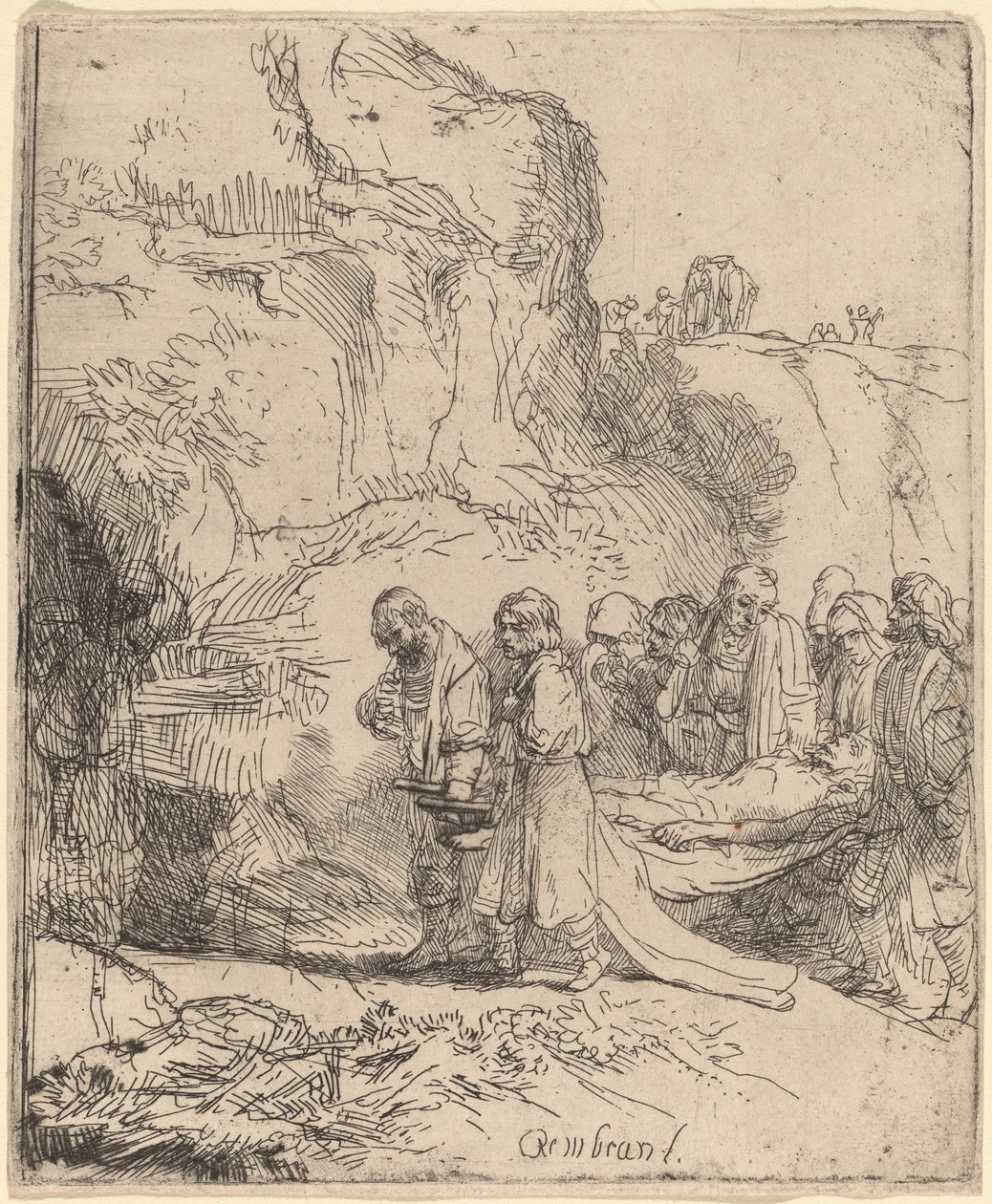 Krisztust a sírhoz vitték alkotó: Rembrandt van Rijn