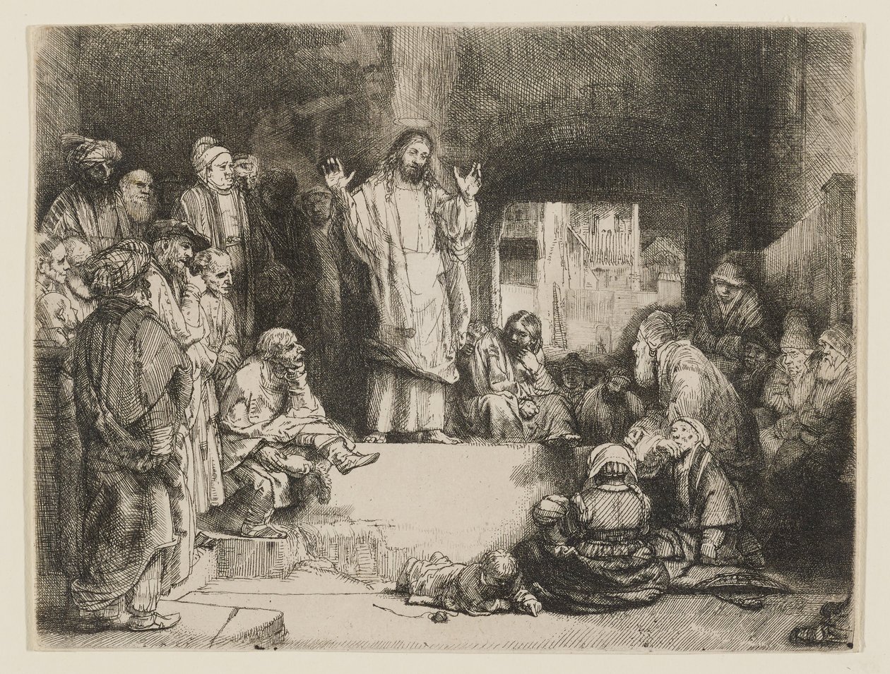 Krisztus prédikál alkotó: Rembrandt van Rijn