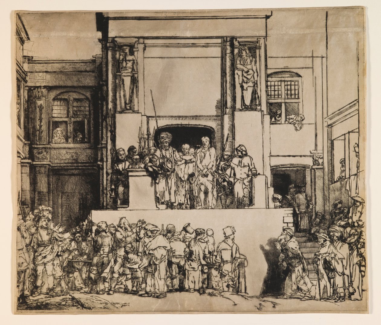 Krisztus bemutatása a népnek (Ecce Homo) alkotó: Rembrandt van Rijn
