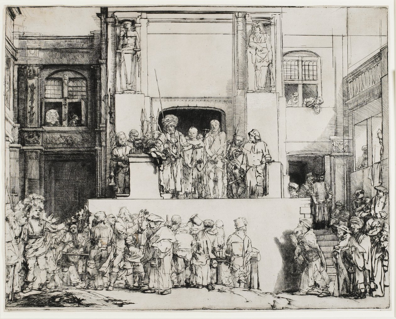 Krisztus bemutatott a népnek (Ecce Homo), 1655 alkotó: Rembrandt van Rijn