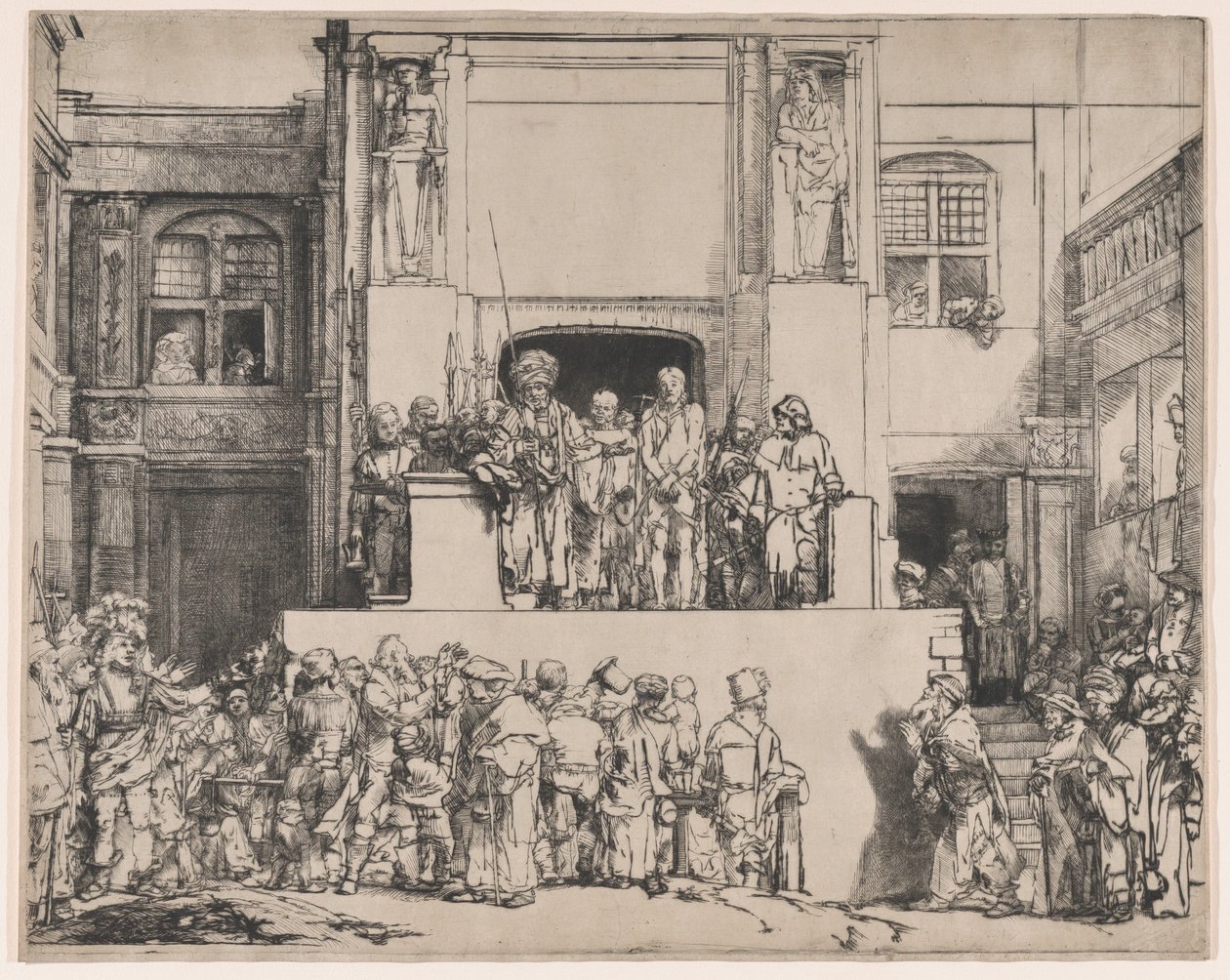 Krisztus a népnek bemutatott, 1655., 1655. alkotó: Rembrandt van Rijn