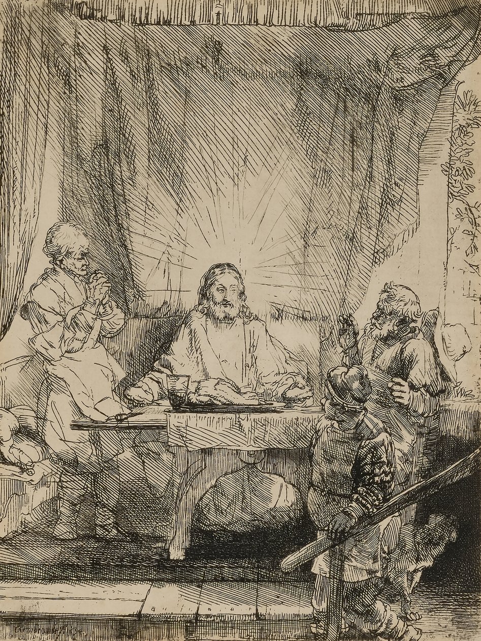 Krisztus Emmausban alkotó: Rembrandt van Rijn