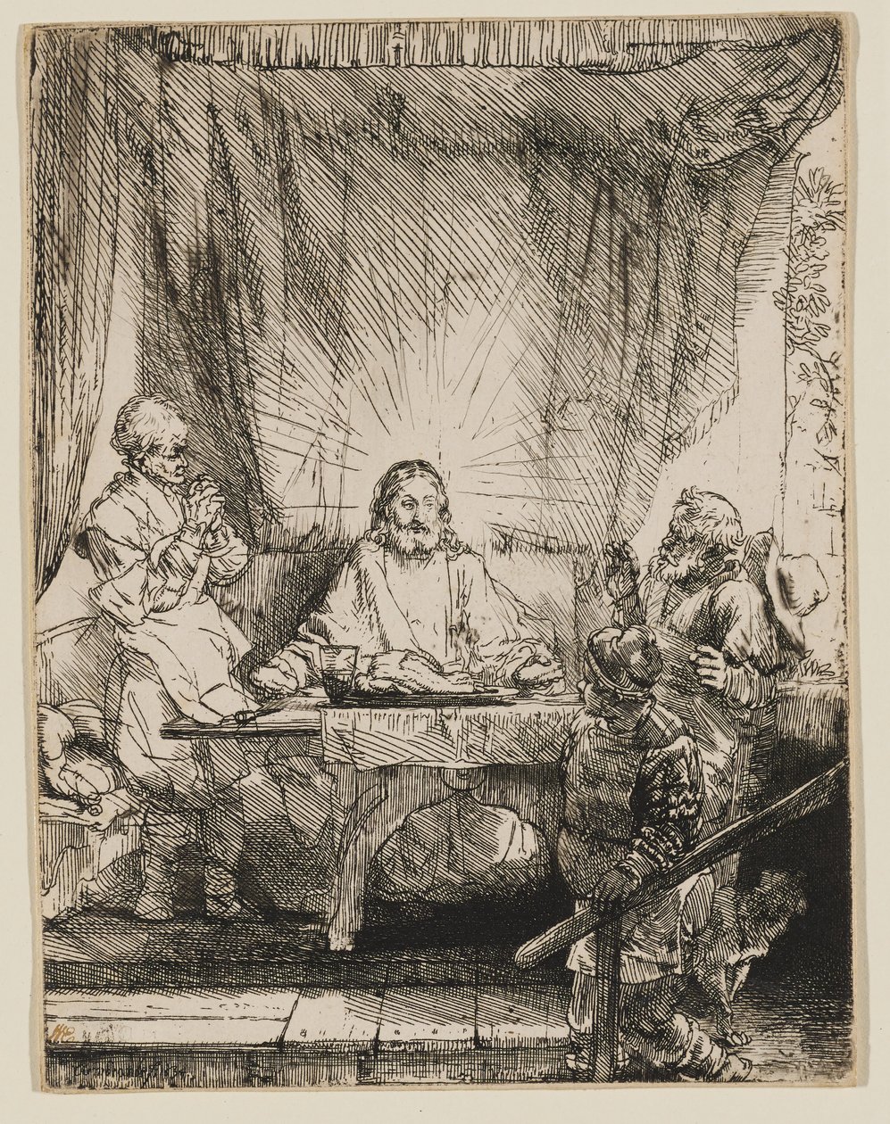 Krisztus Emmausban: A nagyobb kép alkotó: Rembrandt van Rijn