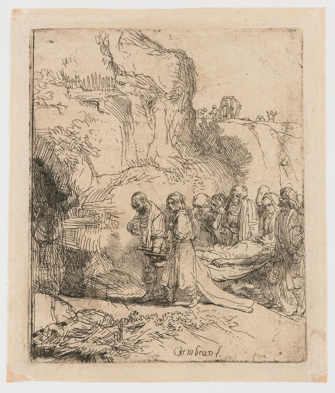 Krisztust vitte a sírhoz alkotó: Rembrandt van Rijn