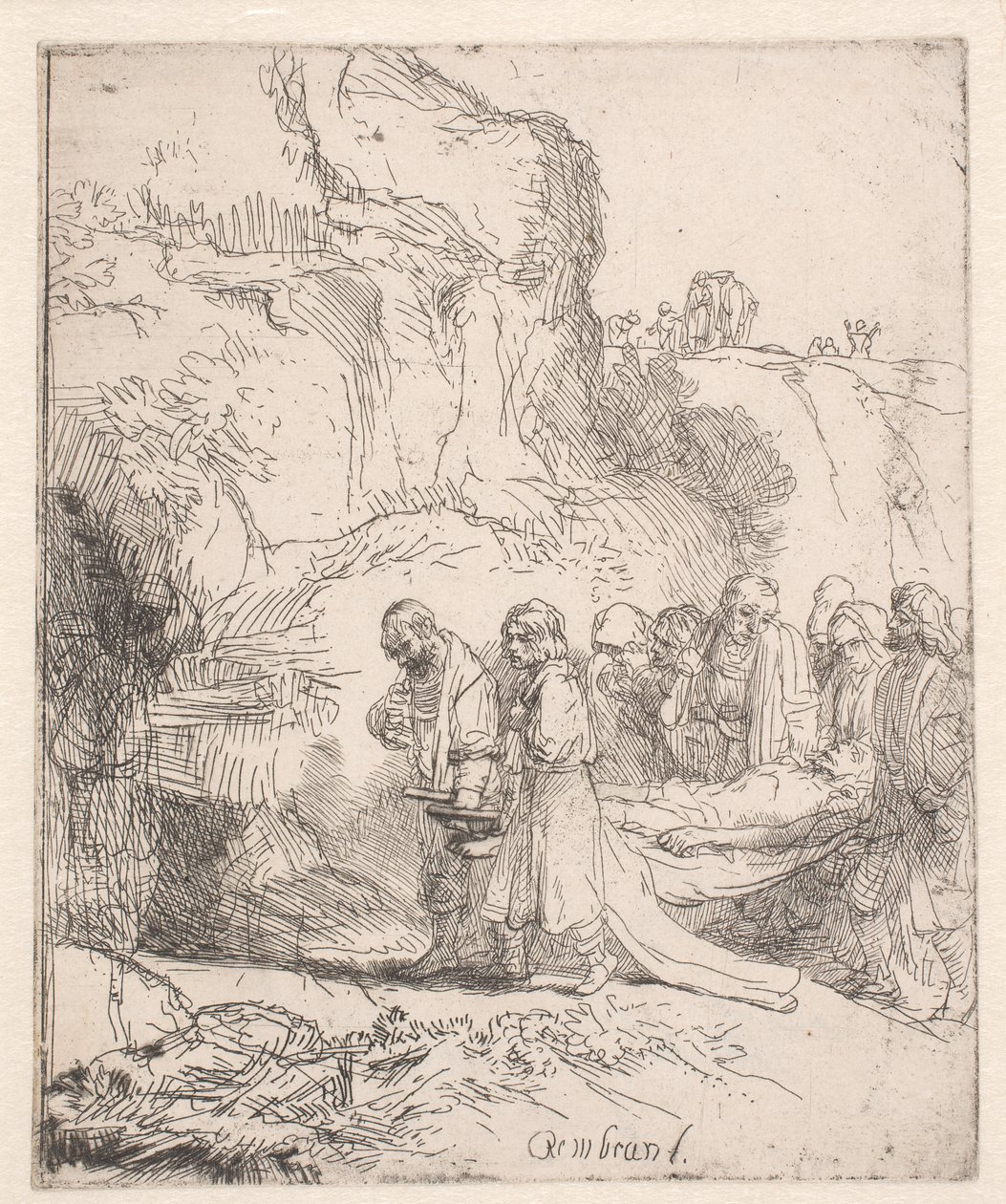 Krisztust a sírba vitték alkotó: Rembrandt van Rijn