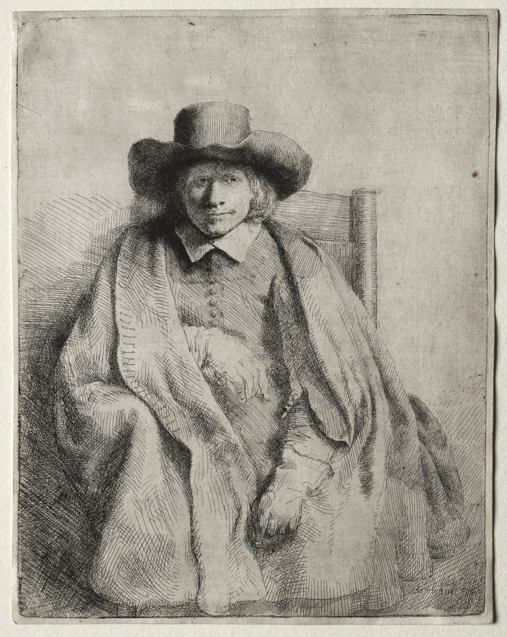 Clement de Jonghe, nyomdakereskedő, 1651. alkotó: Rembrandt van Rijn