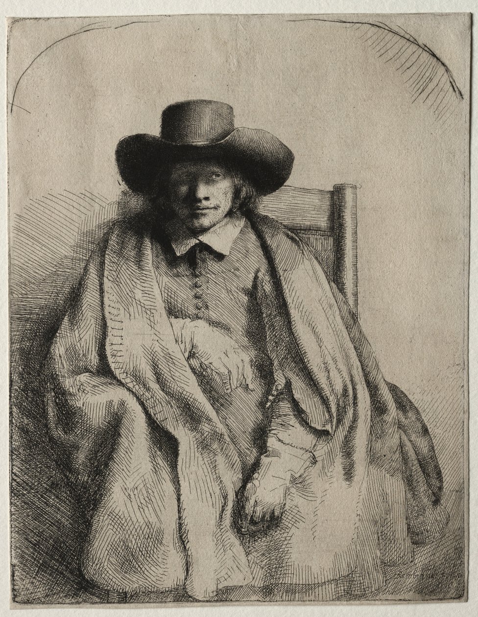 Clement de Jonghe, nyomdakereskedő, 1651. alkotó: Rembrandt van Rijn