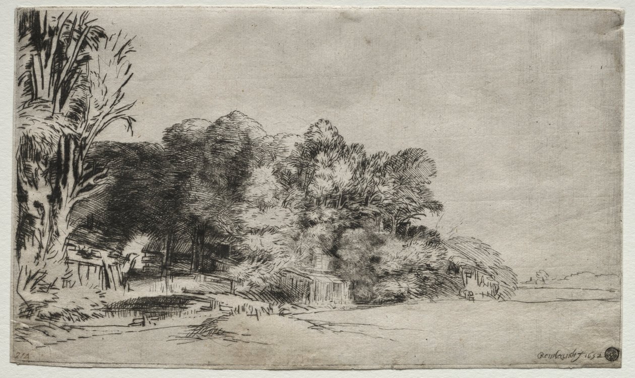 Facsomó Vista-val, 1652. alkotó: Rembrandt van Rijn