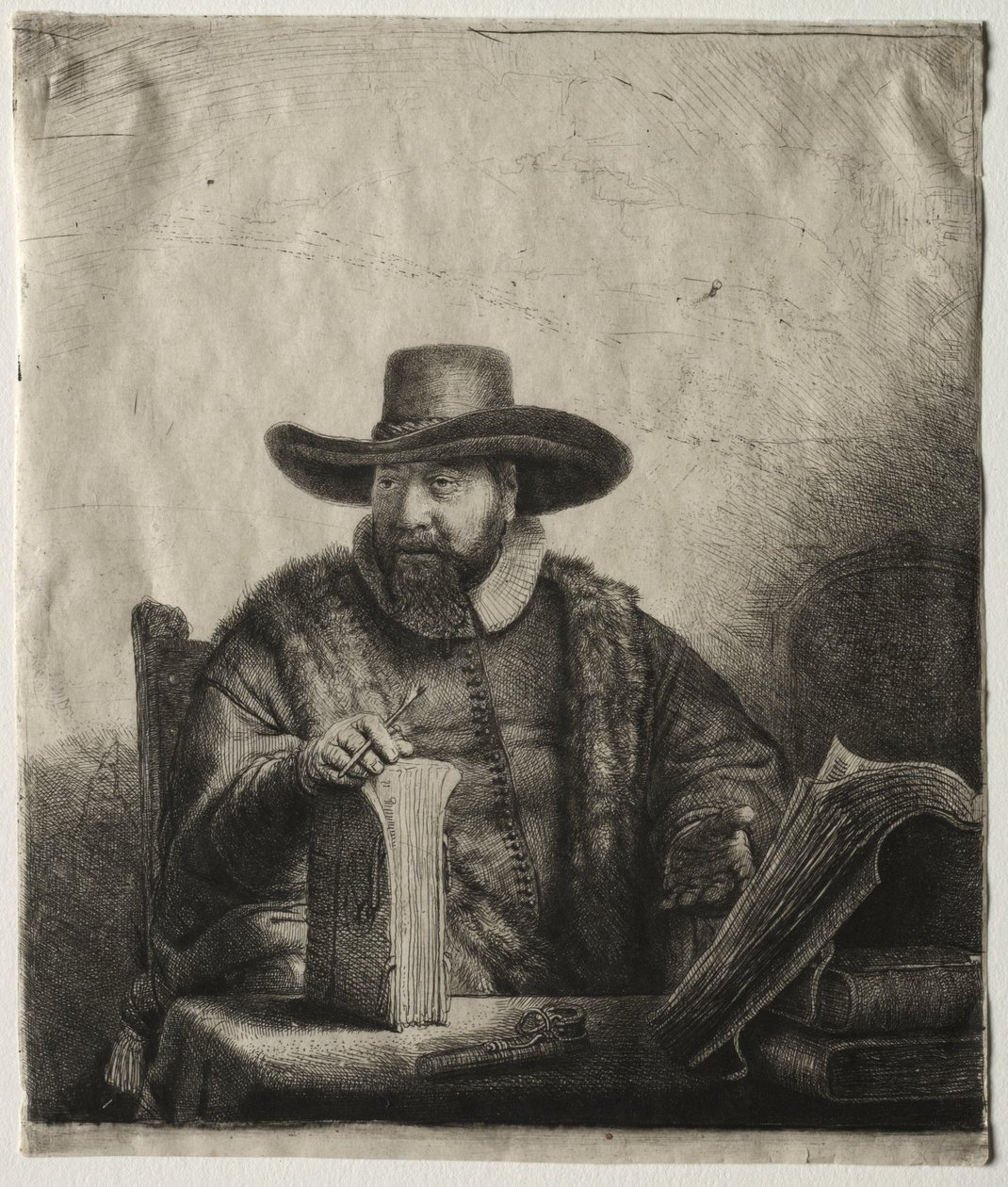 Cornelis Claesz Anslo, mennonita prédikátor alkotó: Rembrandt van Rijn