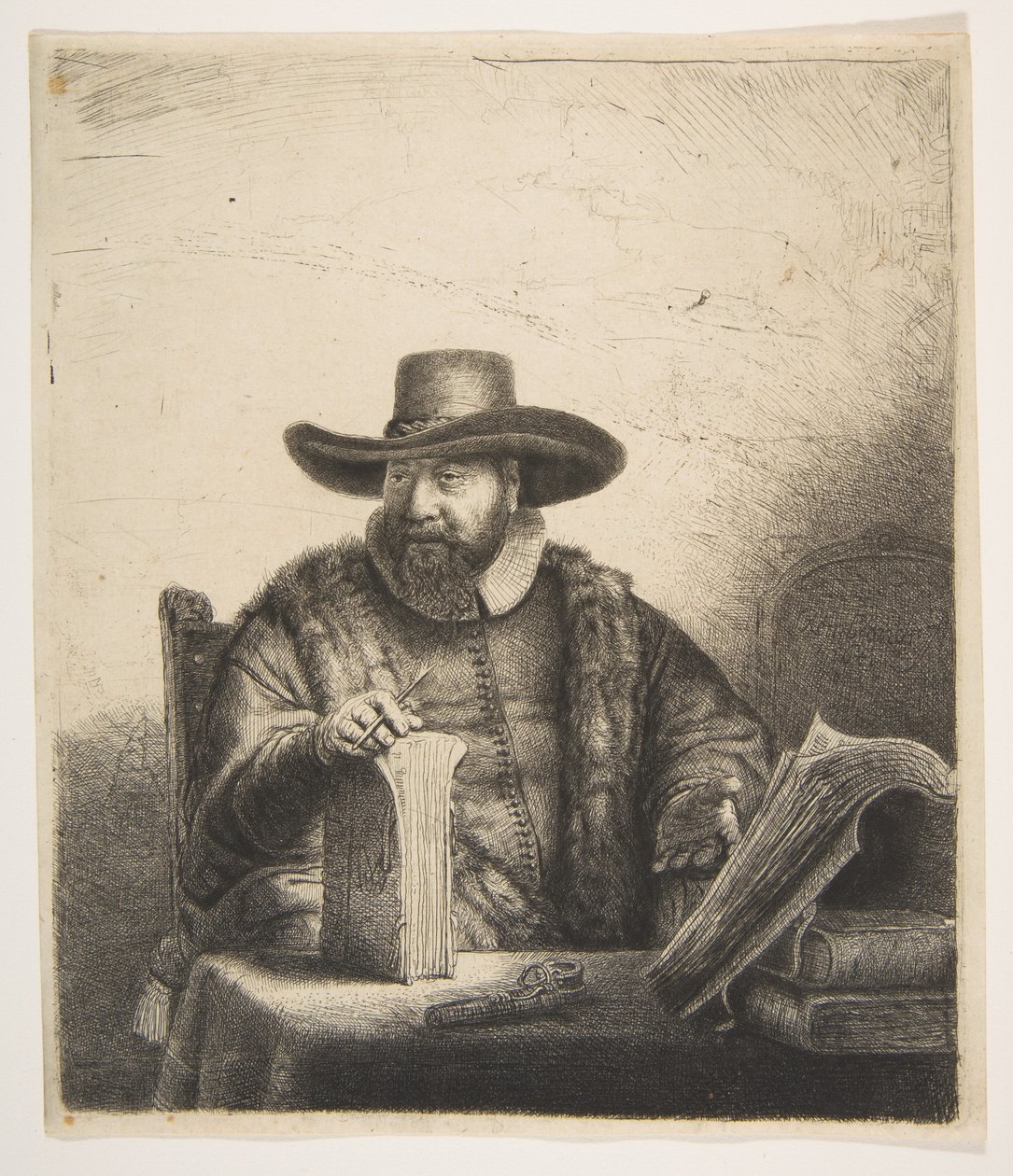 Cornelis Claesz Anslo, prédikátor. alkotó: Rembrandt van Rijn