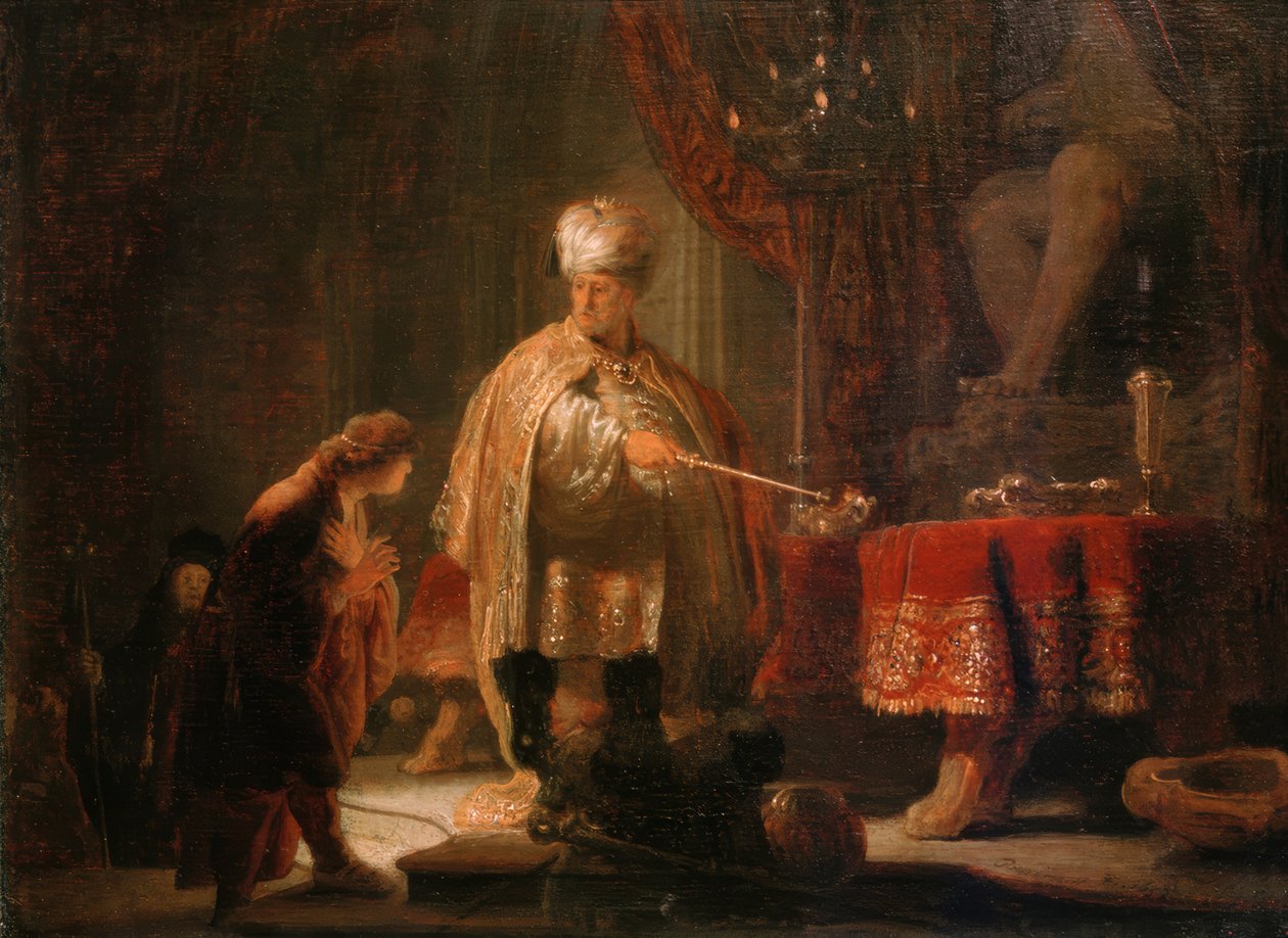Dániel és Kürosz Bél bálványa előtt alkotó: Rembrandt van Rijn