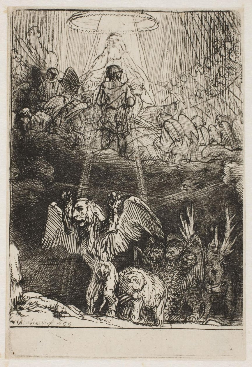 Daniels négy fenevadról szóló látomása alkotó: Rembrandt van Rijn