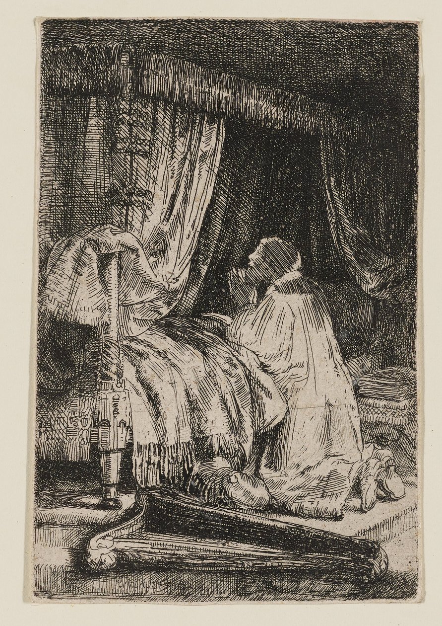 Imádkozó Dávid alkotó: Rembrandt van Rijn