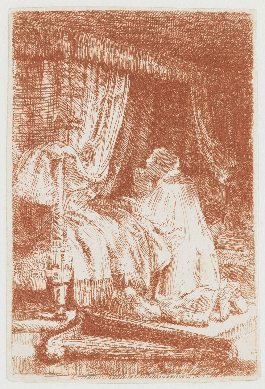 Dávid az imában alkotó: Rembrandt van Rijn