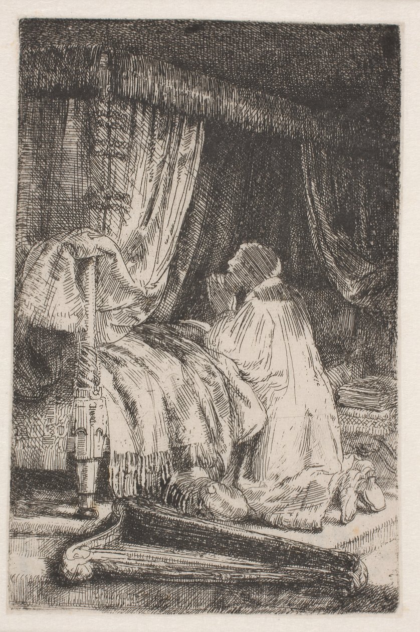 Imádkozó Dávid alkotó: Rembrandt van Rijn
