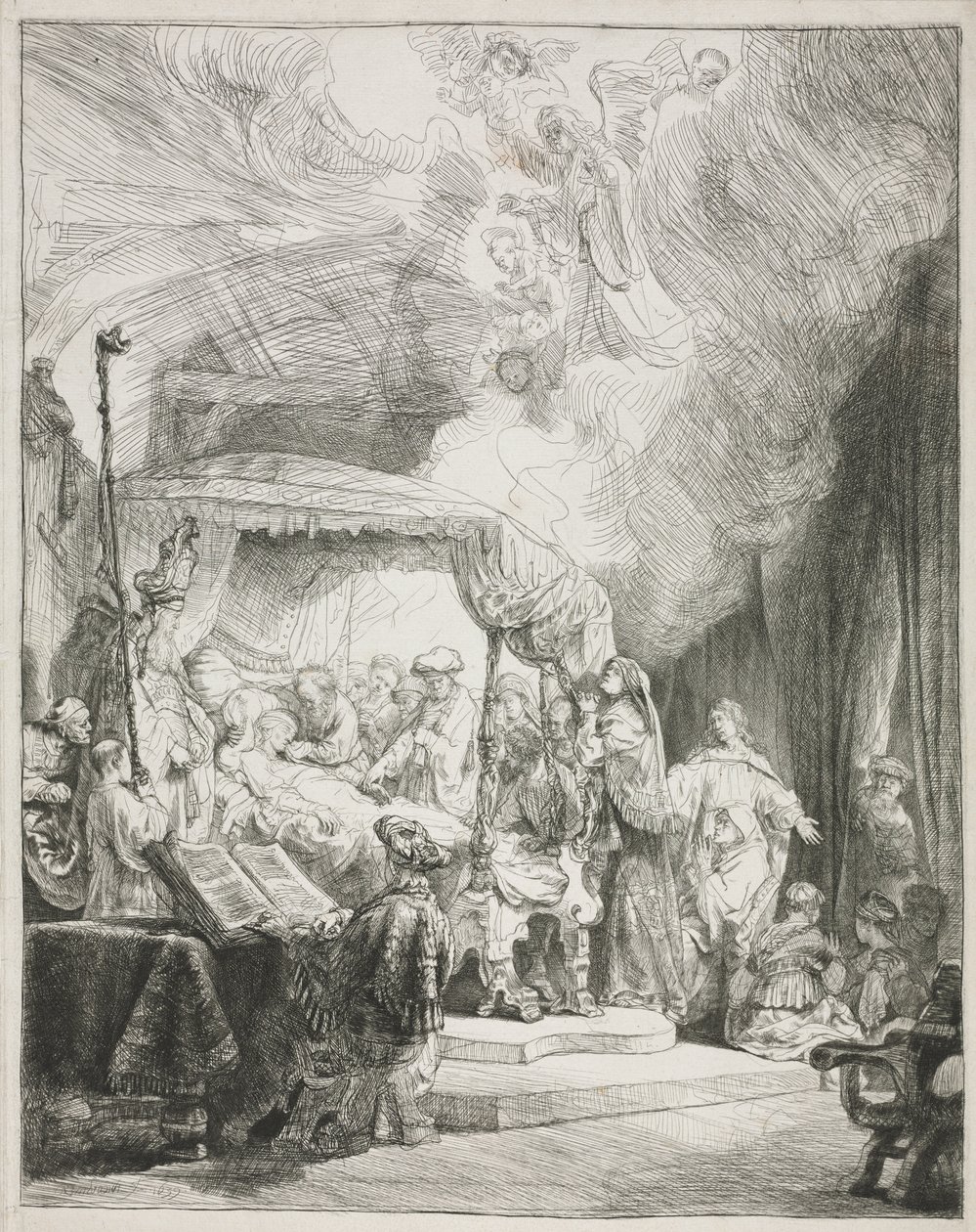 A Szűz halála alkotó: Rembrandt van Rijn
