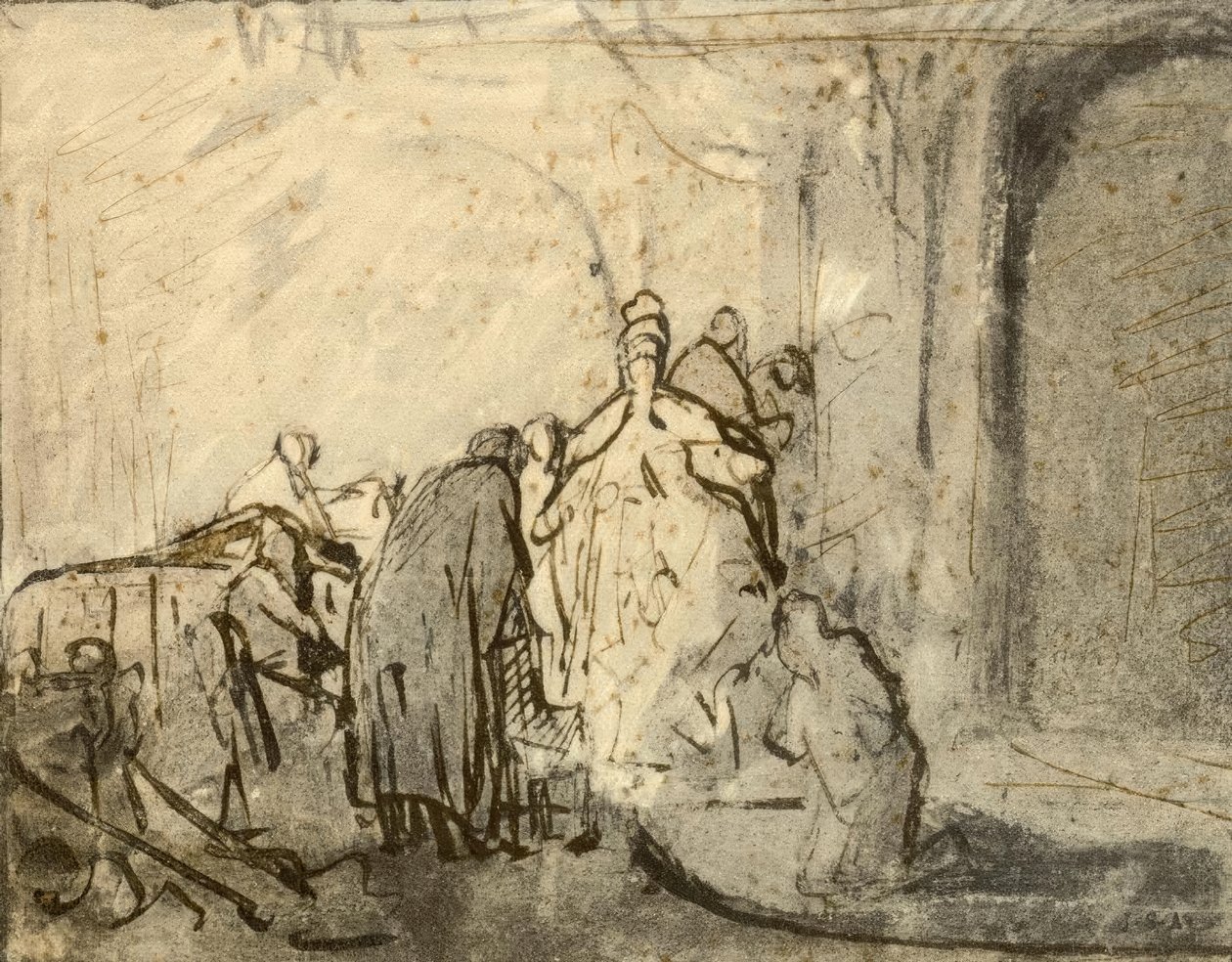 Der reuige Judas alkotó: Rembrandt van Rijn