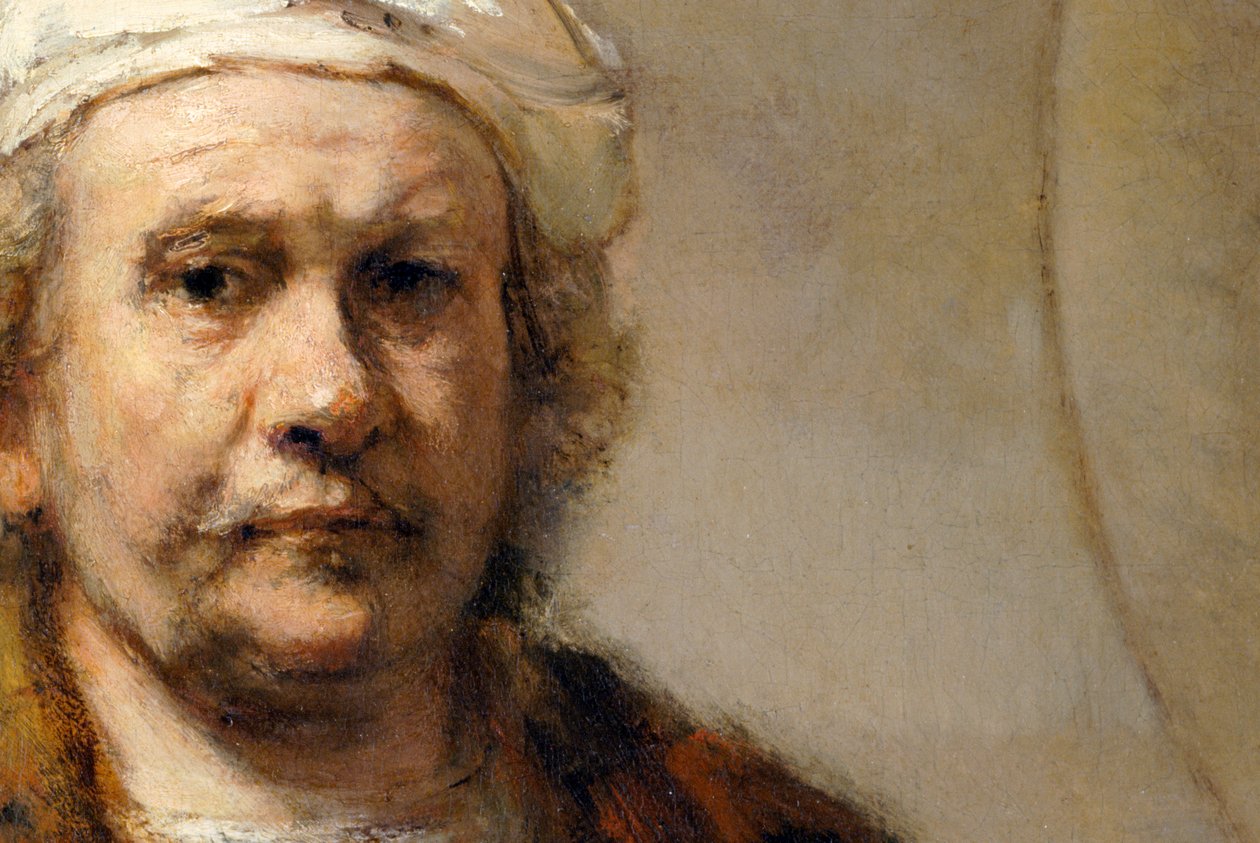 Rembrandt van Rijn holland festő önarcképének részlete, c1665 alkotó: Rembrandt van Rijn