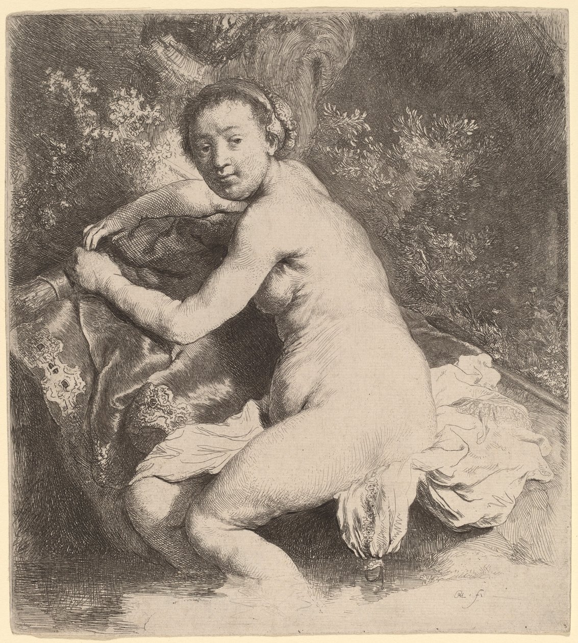 Diana a fürdőben alkotó: Rembrandt van Rijn