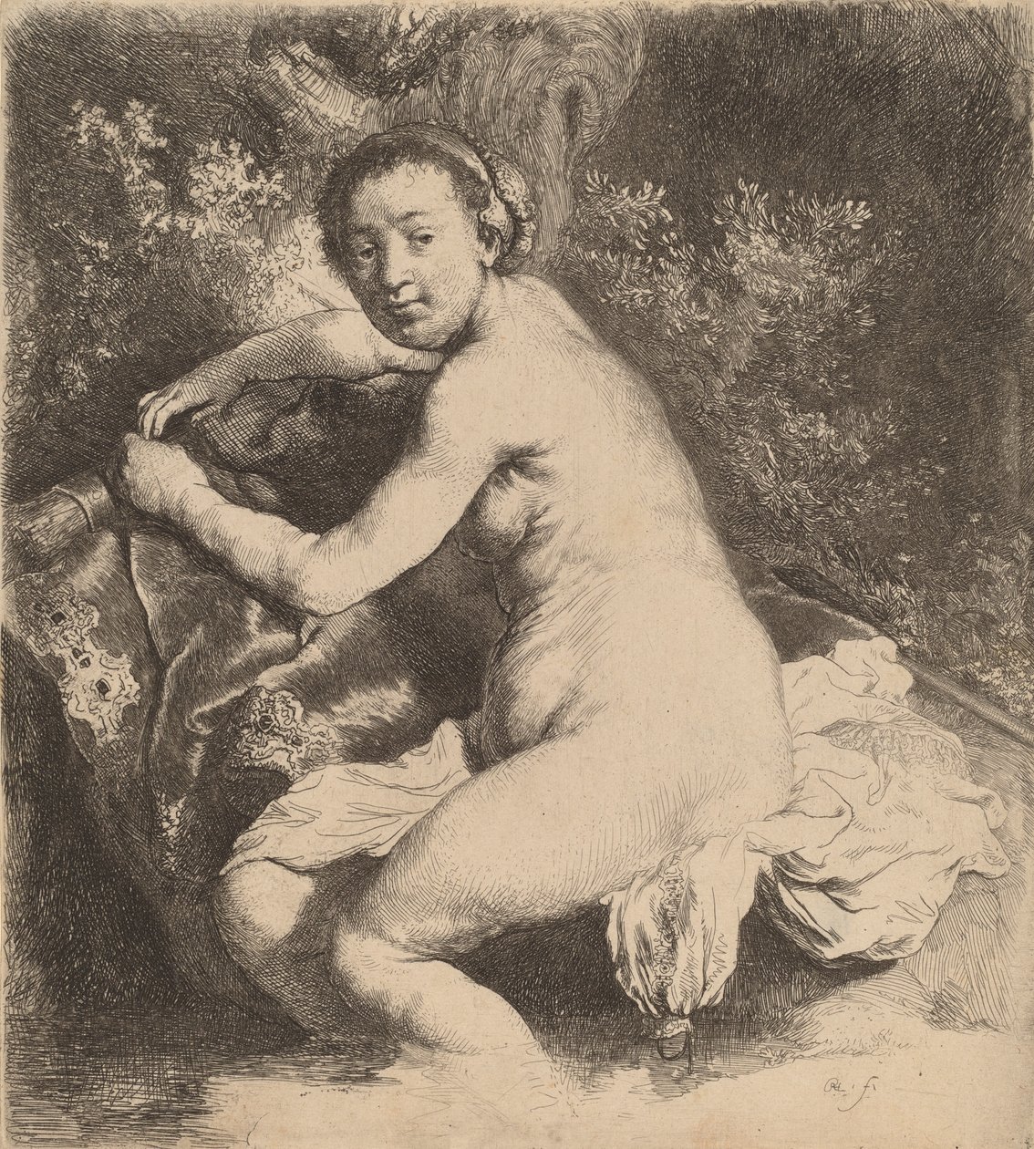 Diana a fürdőben, c. 1631. alkotó: Rembrandt van Rijn