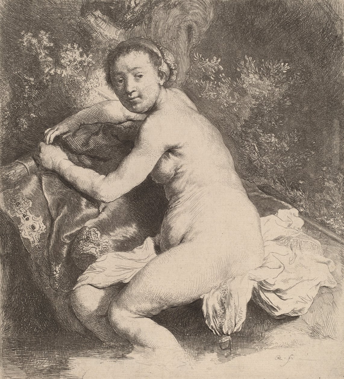 Diana a fürdőben, c. 1631. alkotó: Rembrandt van Rijn