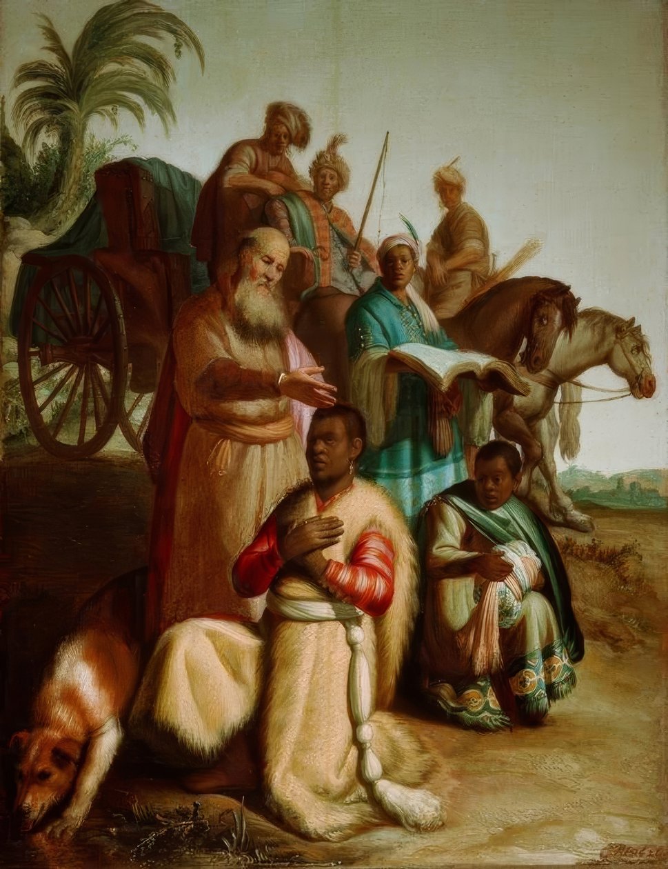 A kamarás megkeresztelkedése alkotó: Rembrandt van Rijn