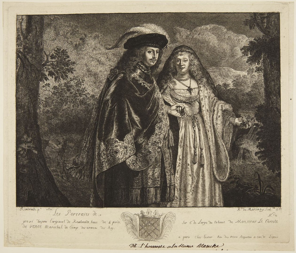 „A fehér tollú férfi” néven ismert alkotó: Rembrandt van Rijn
