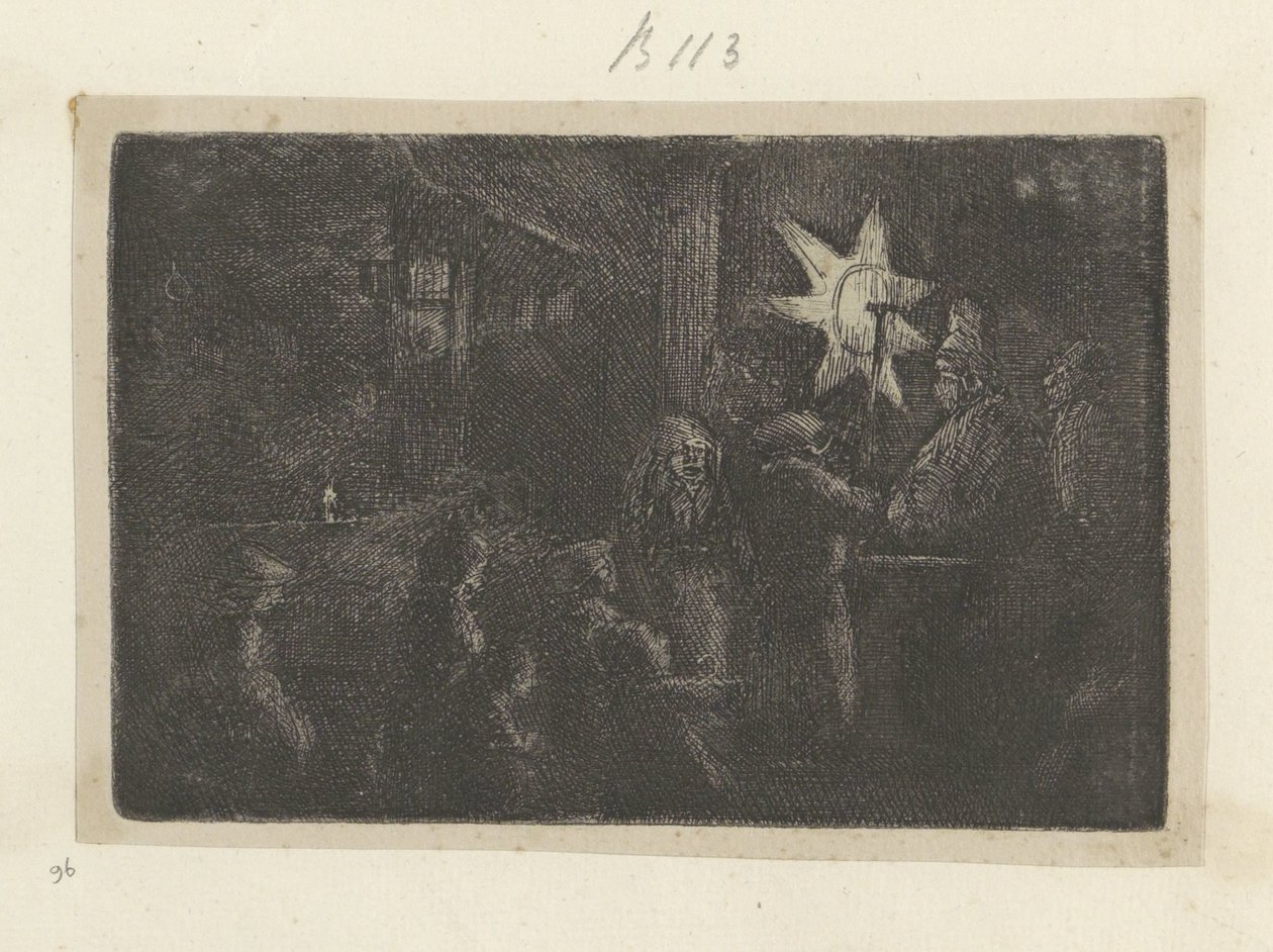 Vízkereszt: éjszakai darab Recueil de quatre-vingt-cinq estampes originales (sorozat címe) alkotó: Rembrandt van Rijn