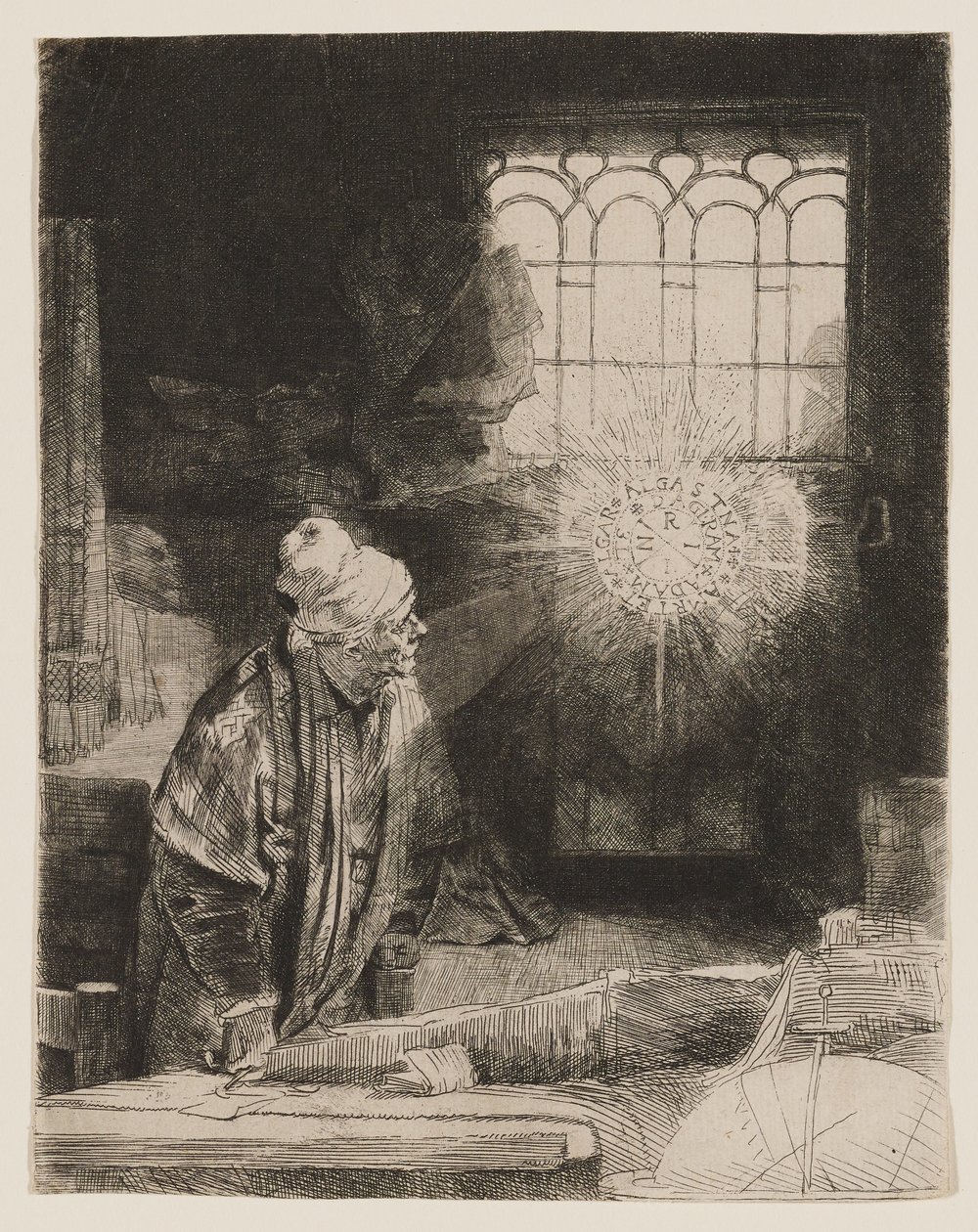 Faust (A tudós a dolgozószobájában) alkotó: Rembrandt van Rijn