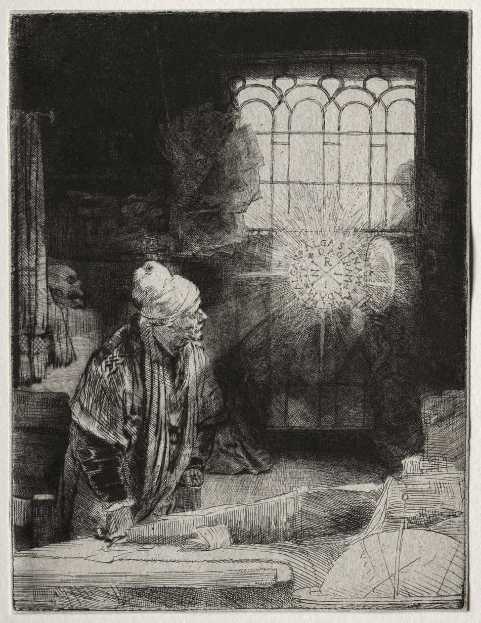 Faustus, c. 1652. alkotó: Rembrandt van Rijn
