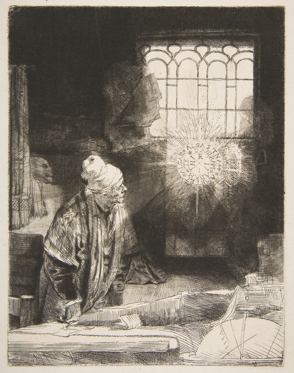 Faust, kb. 1652. alkotó: Rembrandt van Rijn