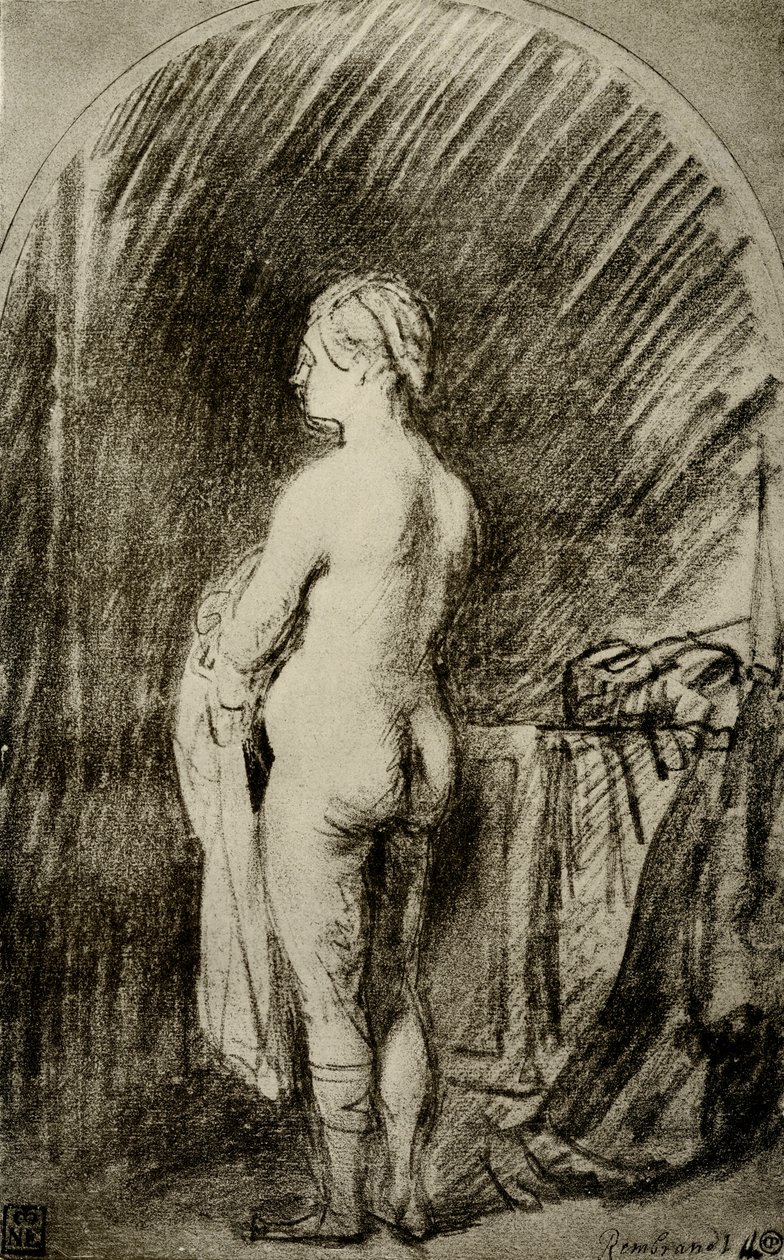 Női akt alkotó: Rembrandt van Rijn