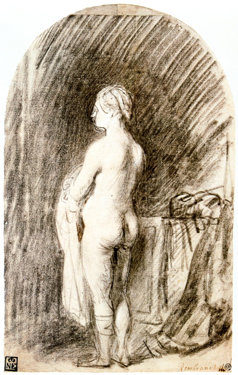 Női akt, 17. század alkotó: Rembrandt van Rijn