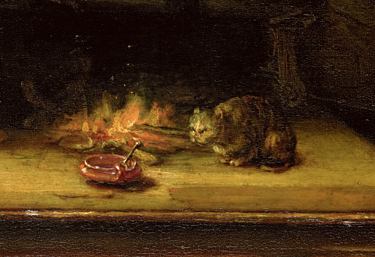 Szent Család függönnyel, 1646 (244315 részlet) alkotó: Rembrandt van Rijn