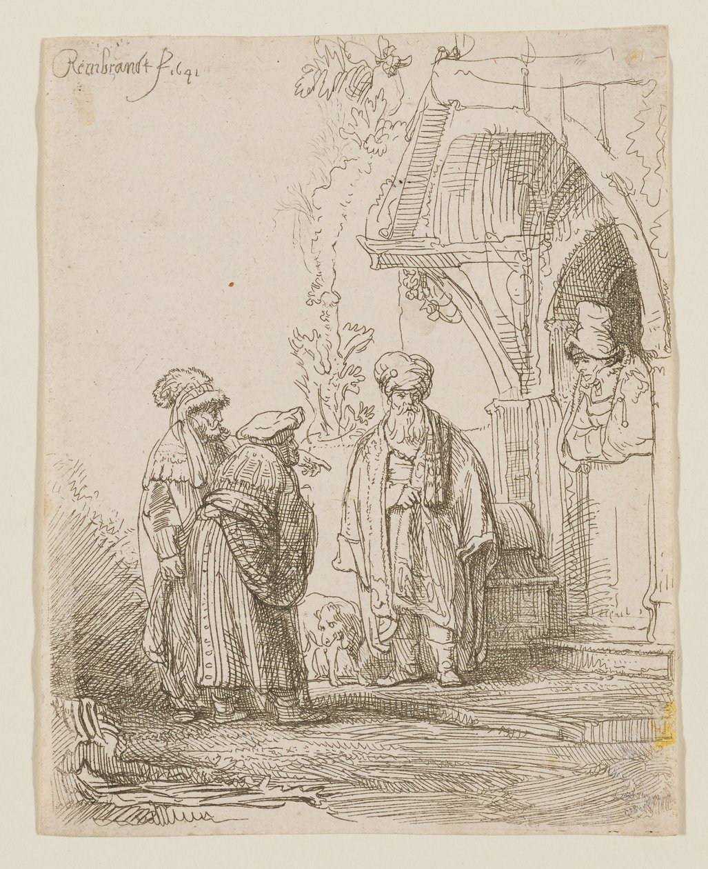 Jákób és Lábán alkotó: Rembrandt van Rijn