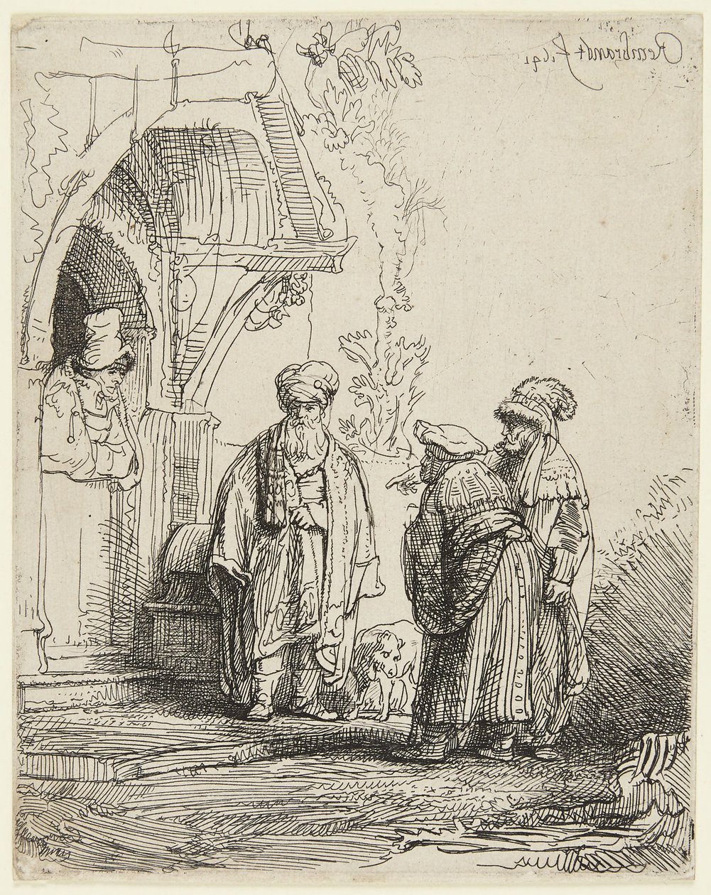 Jákób és Lábán alkotó: Rembrandt van Rijn