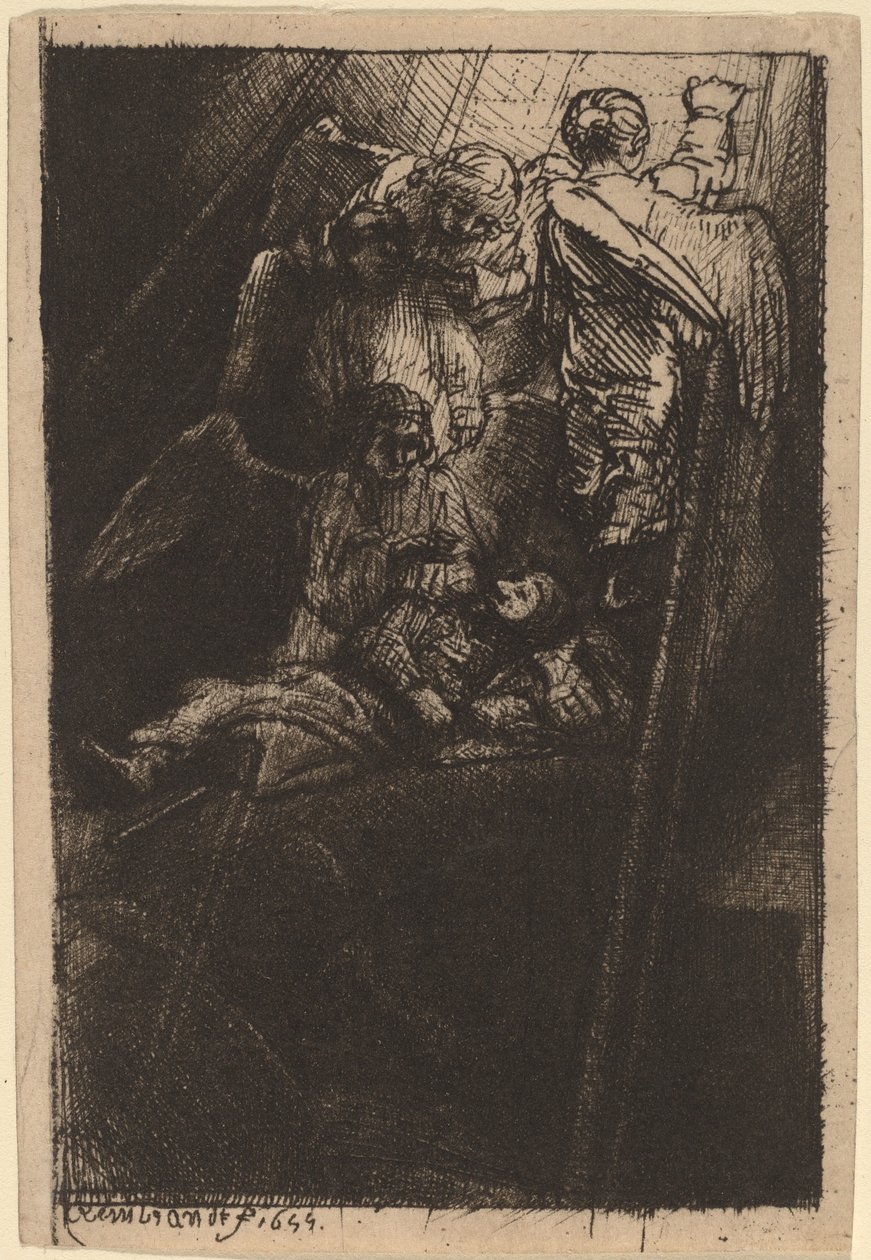 Jákob létrája alkotó: Rembrandt van Rijn