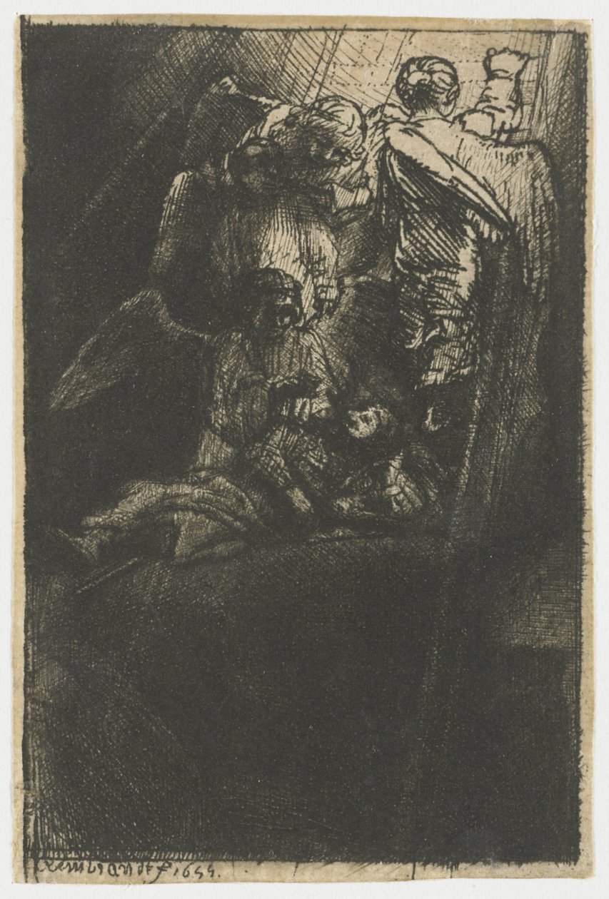 Jákob létrája alkotó: Rembrandt van Rijn