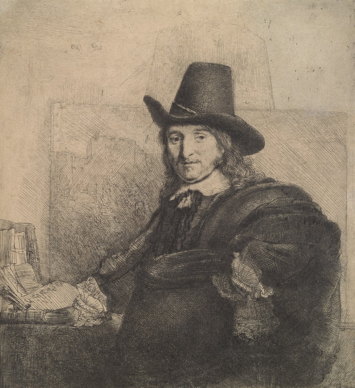 Jan Asselijn, Rák festő, 1647 körül, 1647 körül. alkotó: Rembrandt van Rijn